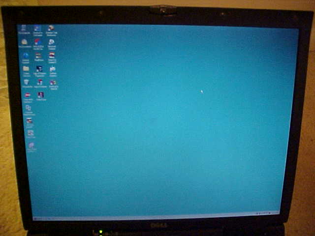 A picture of the system in the windows 98OS